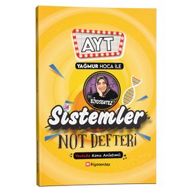 Yağmur Hoca ile AYT Biyosentez Sistemler Not Defteri Tamamı El Yazılı - KR Akademi Yayınları