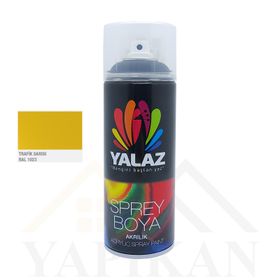 Yalaz Boya 400 ml Trafik Sarısı Ral 1023 Yalaz Akrilik Sprey Boya