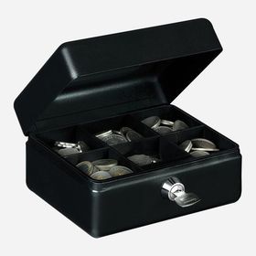 Yale 15x11.5x8 cm Küçük Boy Taşınabilir Siyah Mekanik Bozuk Para Kasası