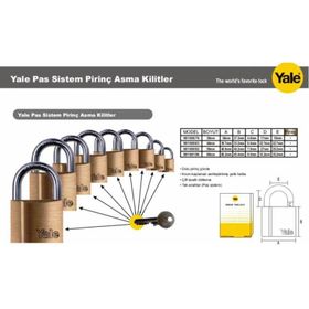 Yale 60mm Asma Kilit