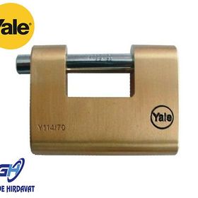 Yale 80" Oval Kayar Pimli Pirinç Asma Kilit