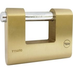 Yale 90 Mm Oval Kayar Pimli Pirinç Asma Kilit