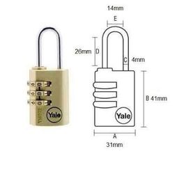 Yale 97232 22 mm 3 Şifreli Asma Kilit