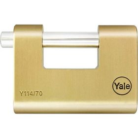 Yale Blister 80 mm Oval Kayar Pimli Pirinç Asma Kilit