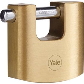 Yale Y114B/60/114/1 60 mm Oval Kayar Pimli Pirinç Sarı Asma Kilit