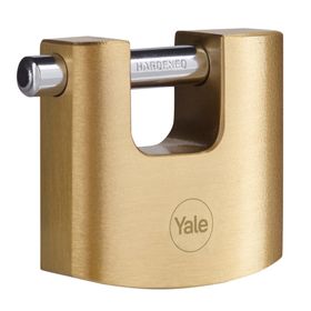 Yale Y114b/70/113/1 Sarı Oval Kayar Pimli Pirinç Asma Kilit