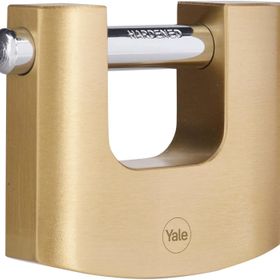 Yale Y114B/90/127/1 Pirinç 90 mm Oval Kayar Pimli Asma Kilit