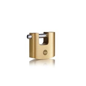 Yale Y114B/90/127/1 Pirinç 90 mm Oval Kayar Pimli Asma Kilit
