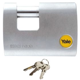 Yale Y124/60/110/1 60 mm DMU Krom Kaplamalı Kayar Pimli Asma Kilit
