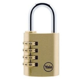 Yale Y150B/40/130/1 Şifreli 40 mm Sarı Pirinç Asma Kilit
