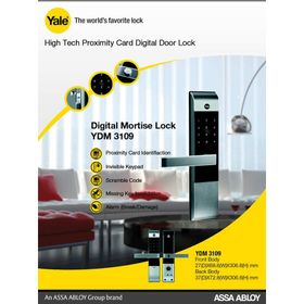 Yale YDM3109 Kartlı ve Şifreli Dijital Gömme Kilit