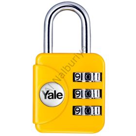 Yale YP1/28/121/1 Geniş Tip Mini Şifreli Travel Asma Kilit