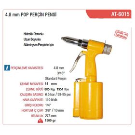 Yama AT-6015 Pop Perçin Pensi