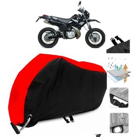 Yamaha DT 125 Siyah Arka Çanta Uyumsuz Ultra Kalın Su Geçirmez Motor Brandası
