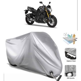 Yamaha FZ8 Siyah Arka Çanta Uyumsuz Ultra Kalın Su Geçirmez Motor Brandası