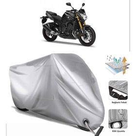 Yamaha FZ8 Siyah Arka Çanta Uyumsuz Ultra Kalın Su Geçirmez Motor Brandası