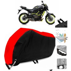 Yamaha MT-07 ABS Siyah Arka Çanta Uyumsuz Ultra Kalın Su Geçirmez Motor Brandası