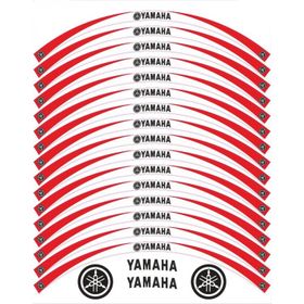 Yamaha R 25 Beyaz Kırmızı Jant Şeridi