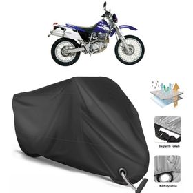 Yamaha TT 600 E Siyah Arka Çanta Uyumsuz Ultra Kalın Su Geçirmez Motor Brandası