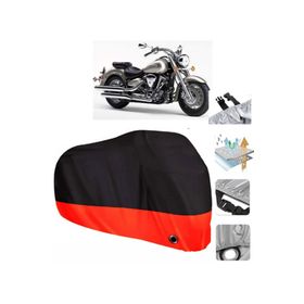 Yamaha Wild Star XV 1600 Siyah Arka Çanta Uyumsuz Ultra Kalın Su Geçirmez Motor Brandası