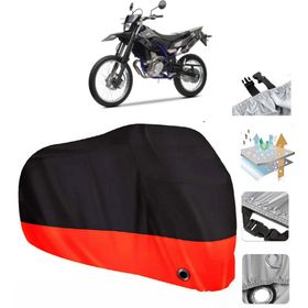 Yamaha WR 125 R Siyah Arka Çanta Uyumsuz Ultra Kalın Su Geçirmez Motor Brandası