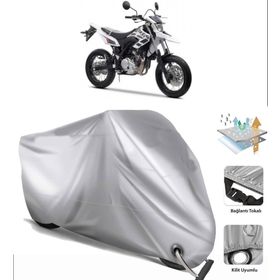 Yamaha WR 125 X Siyah Arka Çanta Uyumsuz Ultra Kalın Su Geçirmez Motor Brandası