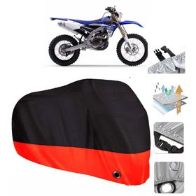Yamaha WR 250 F Siyah Arka Çanta Uyumsuz Ultra Kalın Su Geçirmez Motor Brandası