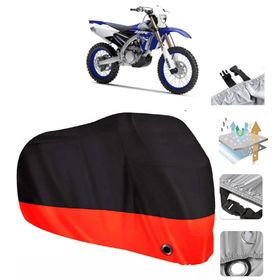 Yamaha WR 450 F Siyah Arka Çanta Uyumsuz Ultra Kalın Su Geçirmez Motor Brandası