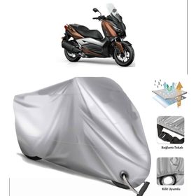 Yamaha X-Max 300 ABS Siyah Arka Çanta Uyumsuz Ultra Kalın Su Geçirmez Motor Brandası