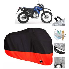 Yamaha XT 125 R Siyah Arka Çanta Uyumsuz Ultra Kalın Su Geçirmez Motor Brandası