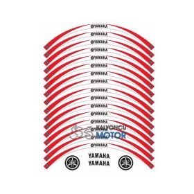 Yamaha YS 125 Beyaz Kırmızı Jant Şeridi
