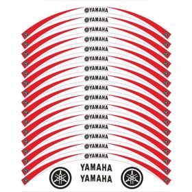 Yamaha YS 125 Beyaz Kırmızı Jant Şeridi