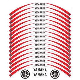 Yamaha YS 125 Beyaz Kırmızı Jant Şeridi