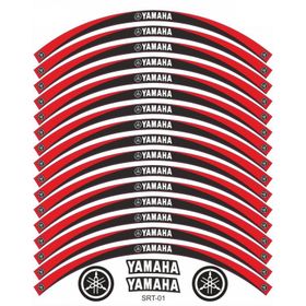 Yamaha YS 125 Siyah Kırmızı Jant Şeridi