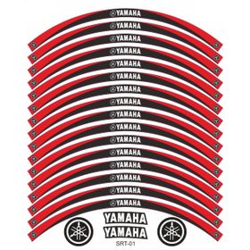 Yamaha YS 125 Siyah Kırmızı Jant Şeridi