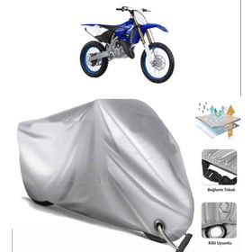 Yamaha YZ 125 Siyah Arka Çanta Uyumsuz Ultra Kalın Su Geçirmez Motor Brandası