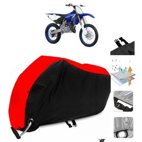 Yamaha YZ 125 Siyah Arka Çanta Uyumsuz Ultra Kalın Su Geçirmez Motor Brandası