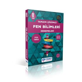 Yanıt Yayınları 8. Sınıf Fen Bilimleri Denemeleri Tamamı Çözümlü