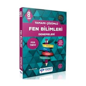 Yanıt Yayınları 8. Sınıf Fen Bilimleri Denemeleri Tamamı Çözümlü