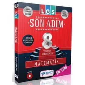 Yanıt Yayınları 8. Sınıf LGS 1. Dönem Son Adım Matematik Yeni Nesil Soru Bankası