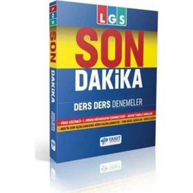 Yanıt Yayınları 8. Sınıf LGS 1. Dönem Son Dakika Ders Ders Denemeler