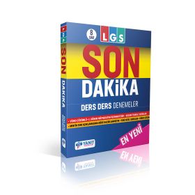 Yanıt Yayınları 8. Sınıf LGS 1. Dönem Son Dakika Ders Ders Denemeler