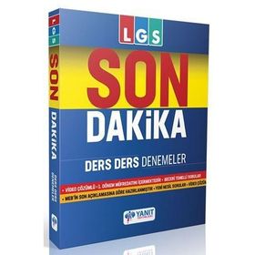 Yanıt Yayınları 8. Sınıf LGS 1. Dönem Son Dakika Ders Ders Denemeler