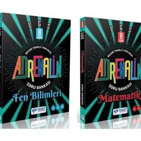 Yanıt Yayınları 8. Sınıf LGS Adrenalin Matematik - Fen Soru Bankası Seti