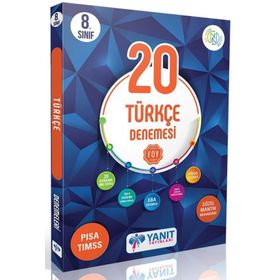 Yanıt Yayınları 8. Sınıf LGS Türkçe 20 Çözümlü Föy Deneme