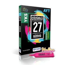 Yanıt Yayınları AYT Çözümlü 27 Kimya Branş Denemesi Yeni Müfredat