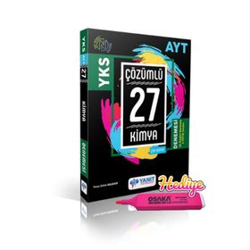 Yanıt Yayınları AYT Çözümlü 27 Kimya Branş Denemesi Yeni Müfredat