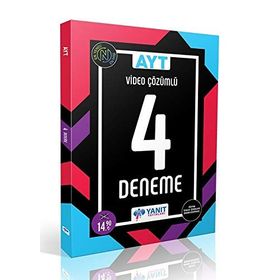 Yanıt Yayınları AYT Video Çözümlü 4 Deneme