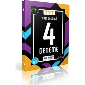 Yanıt Yayınları TYT Video Çözümlü Fasikül 4 Deneme