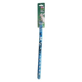 Yankel 26-36 cm Mavi Kemik Desenli Köpek Boyun Tasması